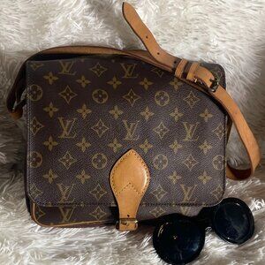 Authentic Louis Vuitton Cartouchiere GM Monogram Shoulder Bag